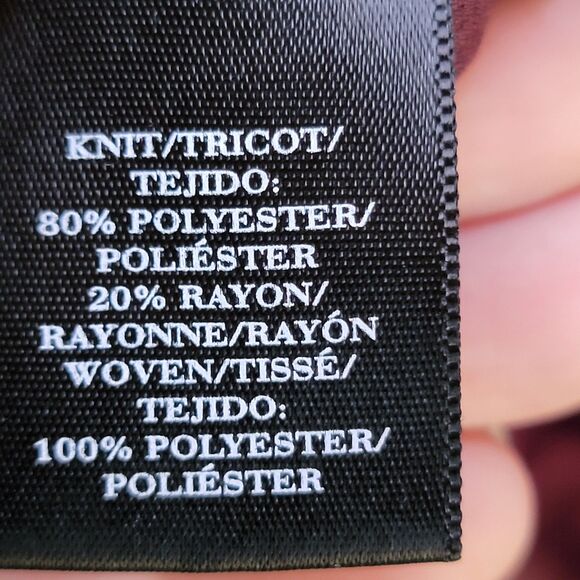 Ann Taylor Petite Red Shirt V Neck Long Sleeve Curved Hem Knit Women's Size XSP - Picture 5 of 9